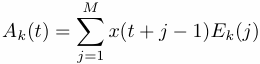 Principal component of SSA